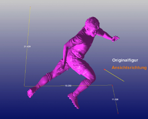 wm_3d_culture_Modellierung Nike-Fußballspieler gigantische Werbemaßname mit Nike und 3D Culture, Sportler des Jahres in 3D, WM-Gewinner dreidimensionale Sportler,
